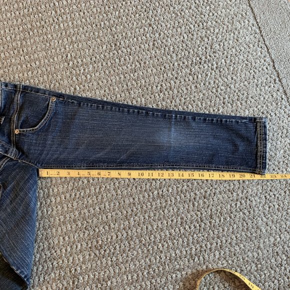 JEANS - sz 1 Vintage TOMMY JEANS Hilfiger capri stretch embroidered juniors - Picture 7 of 11